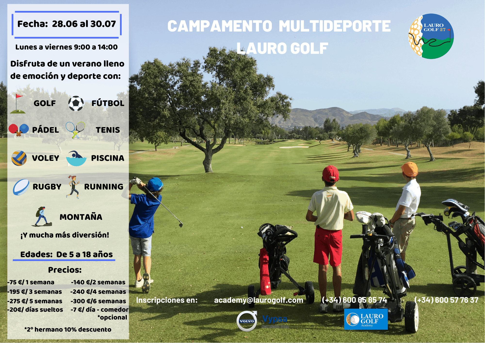 Campamento verano multideporte lauro golf 2019
